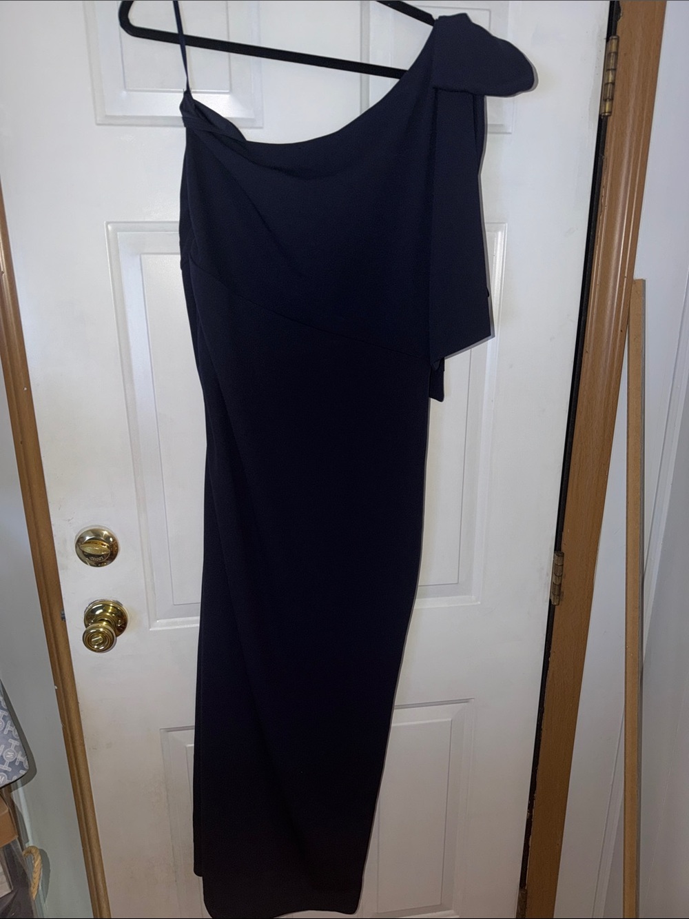 One-Shoulder Dress in Navy - Picture 10 of 10